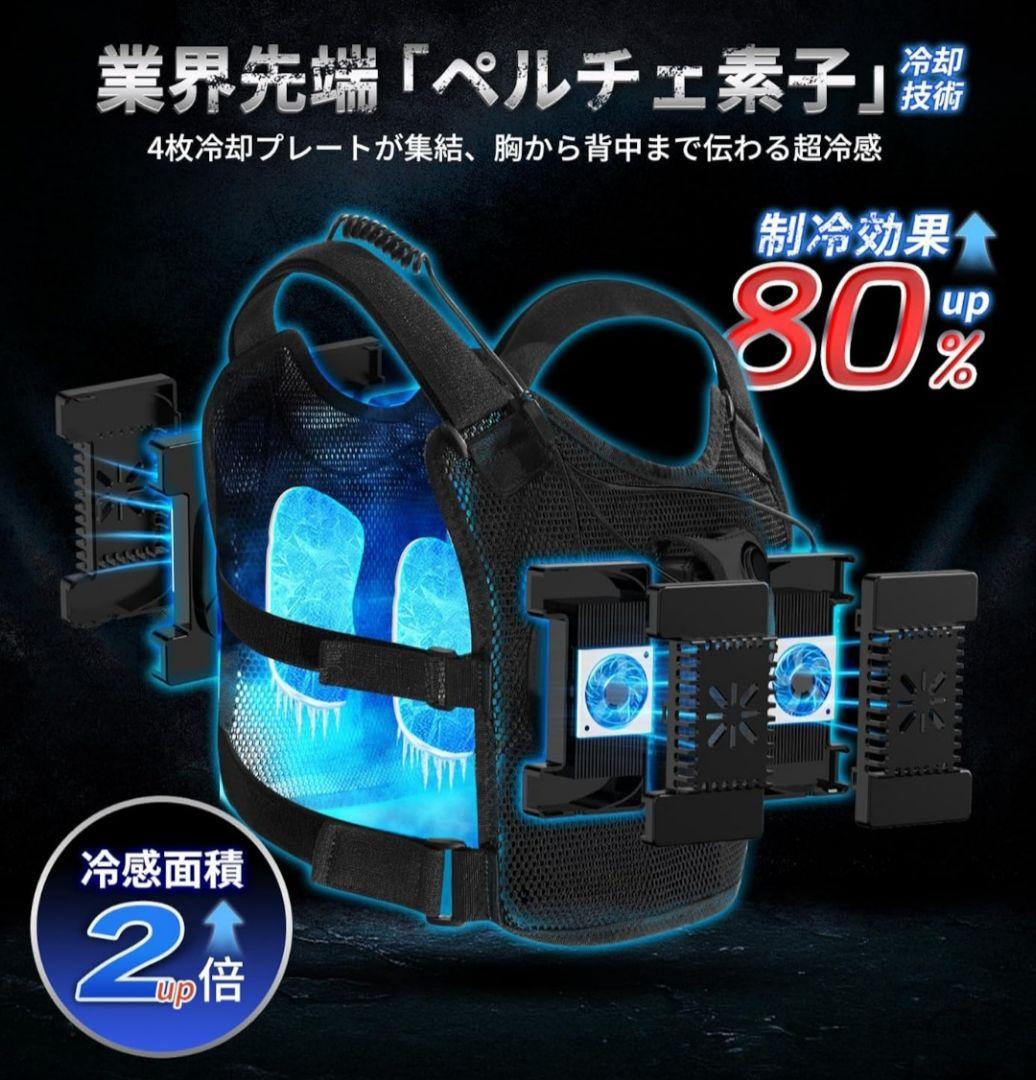 2025年式ペルチェベスト ベスト4個付 モバイルバッテリー付