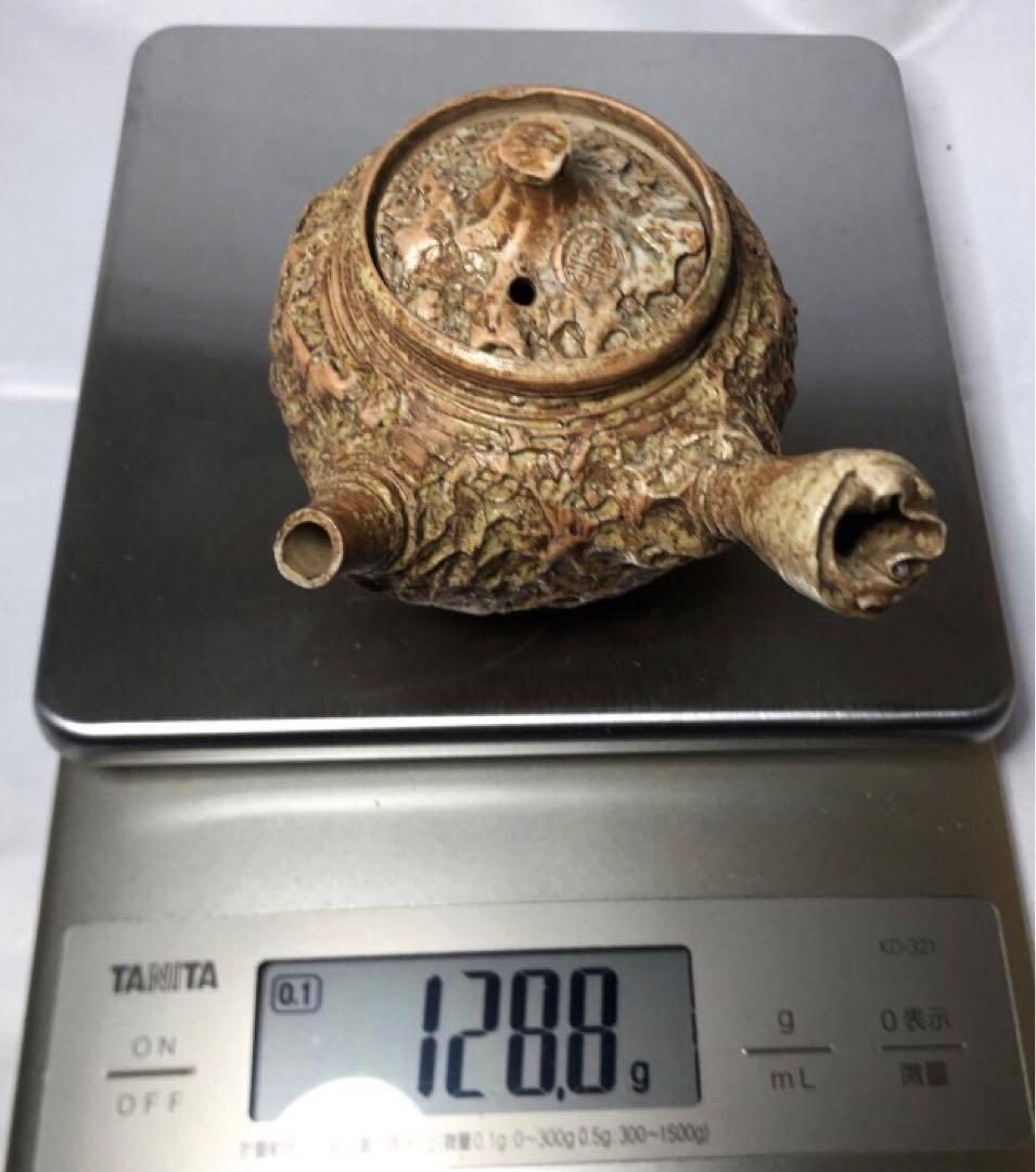 手捻り　急須　茶注　煎茶道具　施釉陶　茶器　日本茶