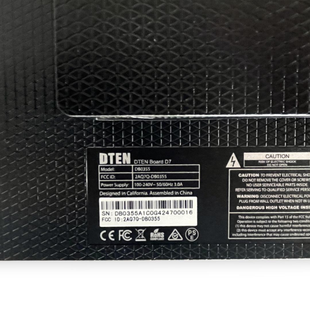 【美品】DTEN 55インチ 4K ディスプレィ DTEN D7 55
