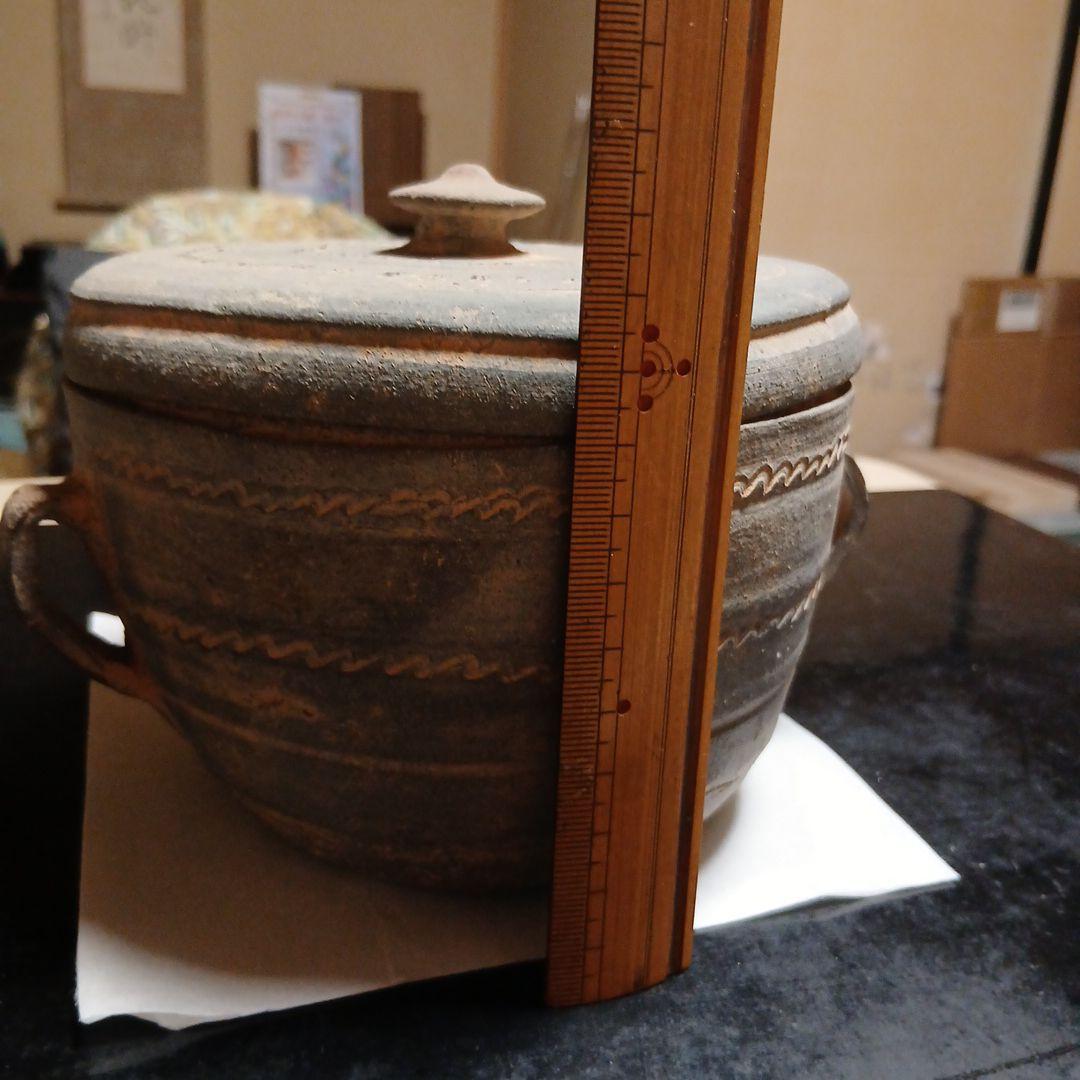 須恵器　蓋、両手付き壺