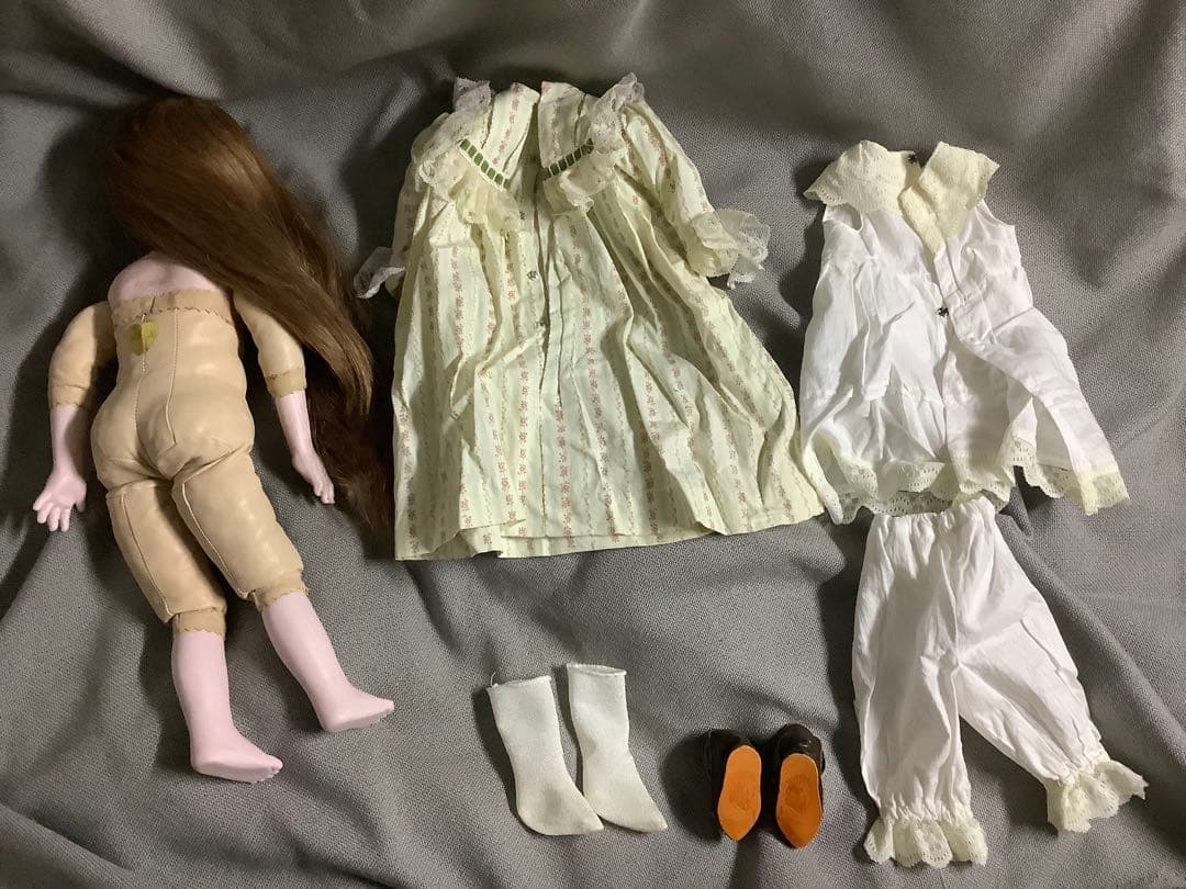 少し難あり！83年製 三輪ドール 約42cm レザーボディ