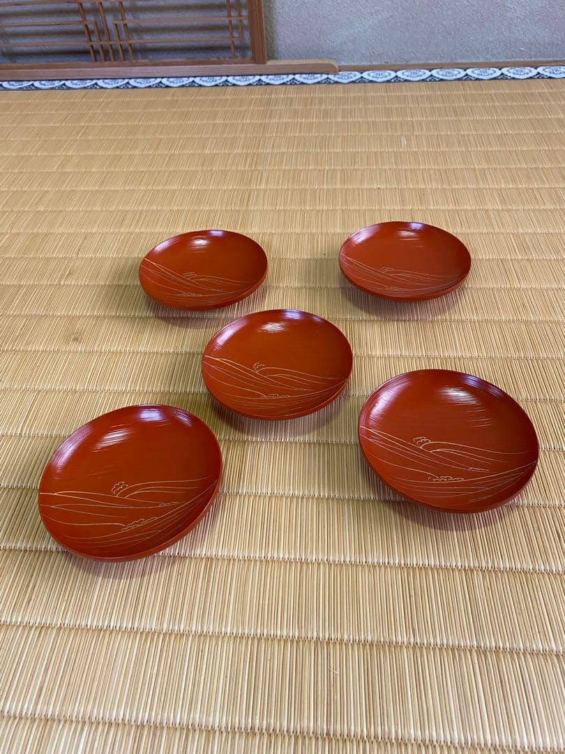 茶道具/懐石道具 木製 懐石皆具一揃 五客揃 茶会席 工芸品