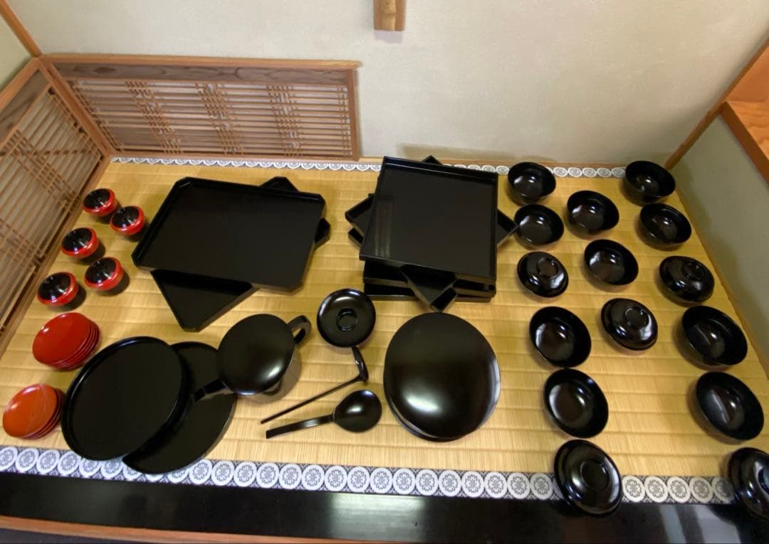 茶道具/懐石道具 木製 懐石皆具一揃 五客揃 茶会席 工芸品