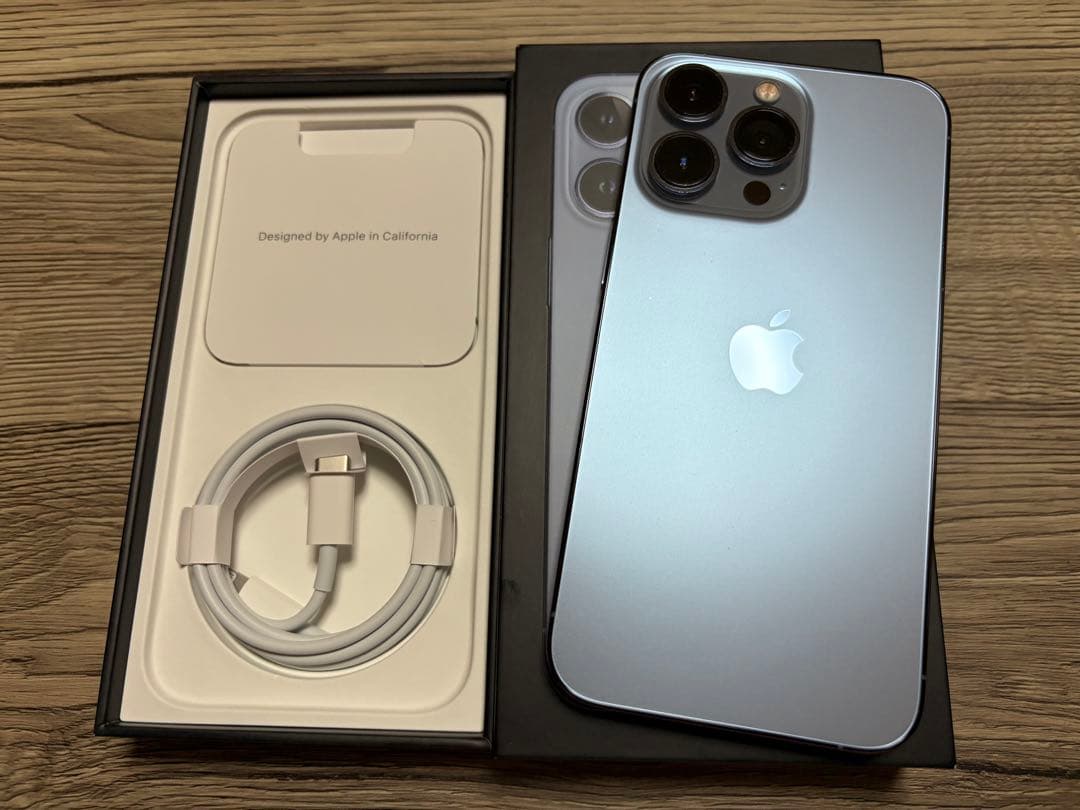 【極美品】iPhone13 pro 128GB シエラブルー