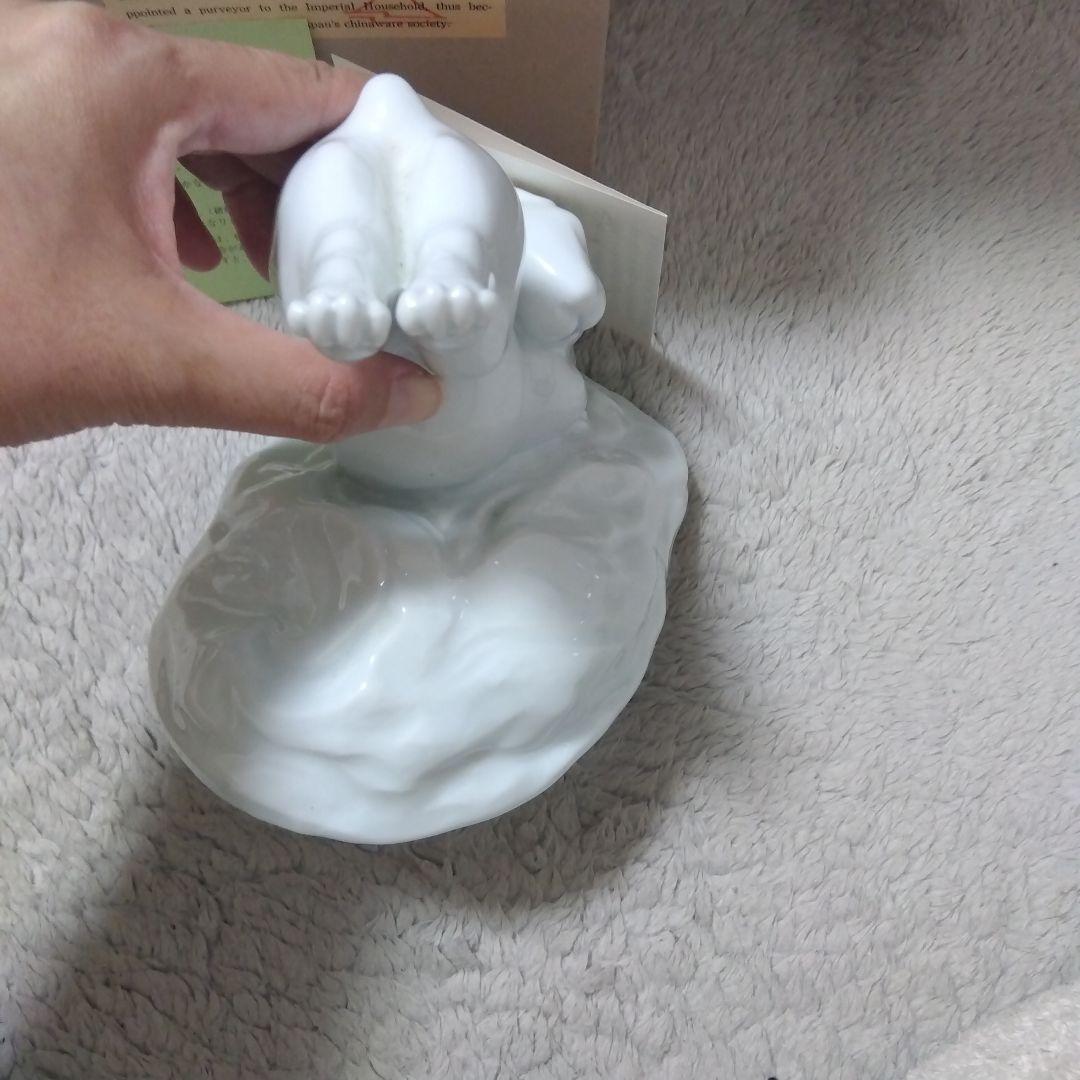 深川製磁★うさぎ★置物★陶器