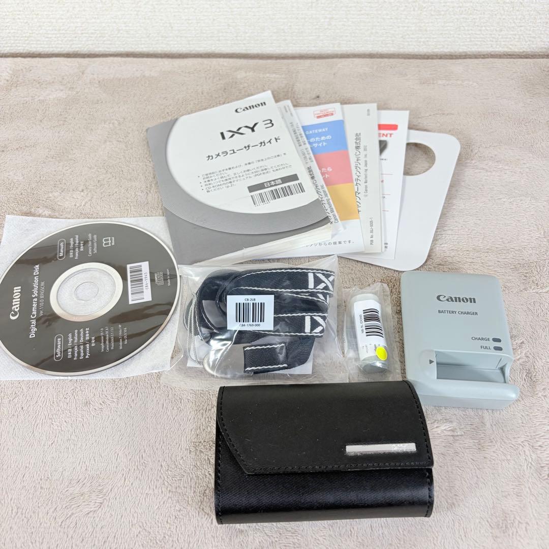 【未使用級】Canon キャノン IXY3 シルバー 新品バッテリー付き