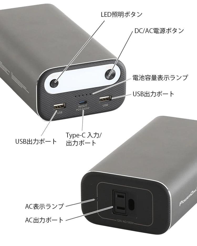 未使用 BLUETTI AC10 ポータブルバッテリー 99Wh