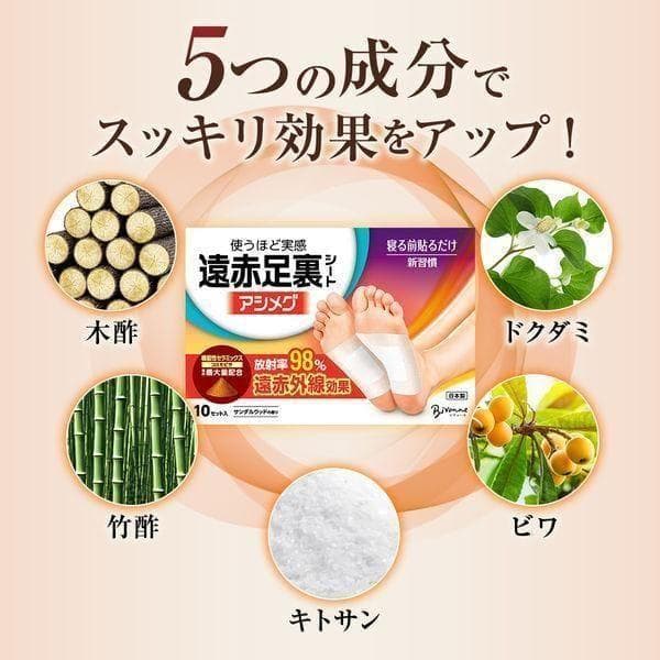 【10箱まとめ買い】アシメグ 遠赤足裏シート シャベル