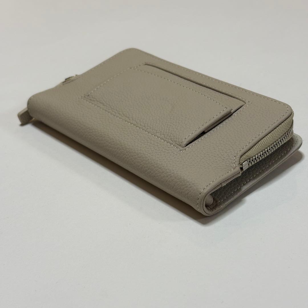 【新品未使用】デミュウDEMIU スマホケース ベージュ マルチサイズ