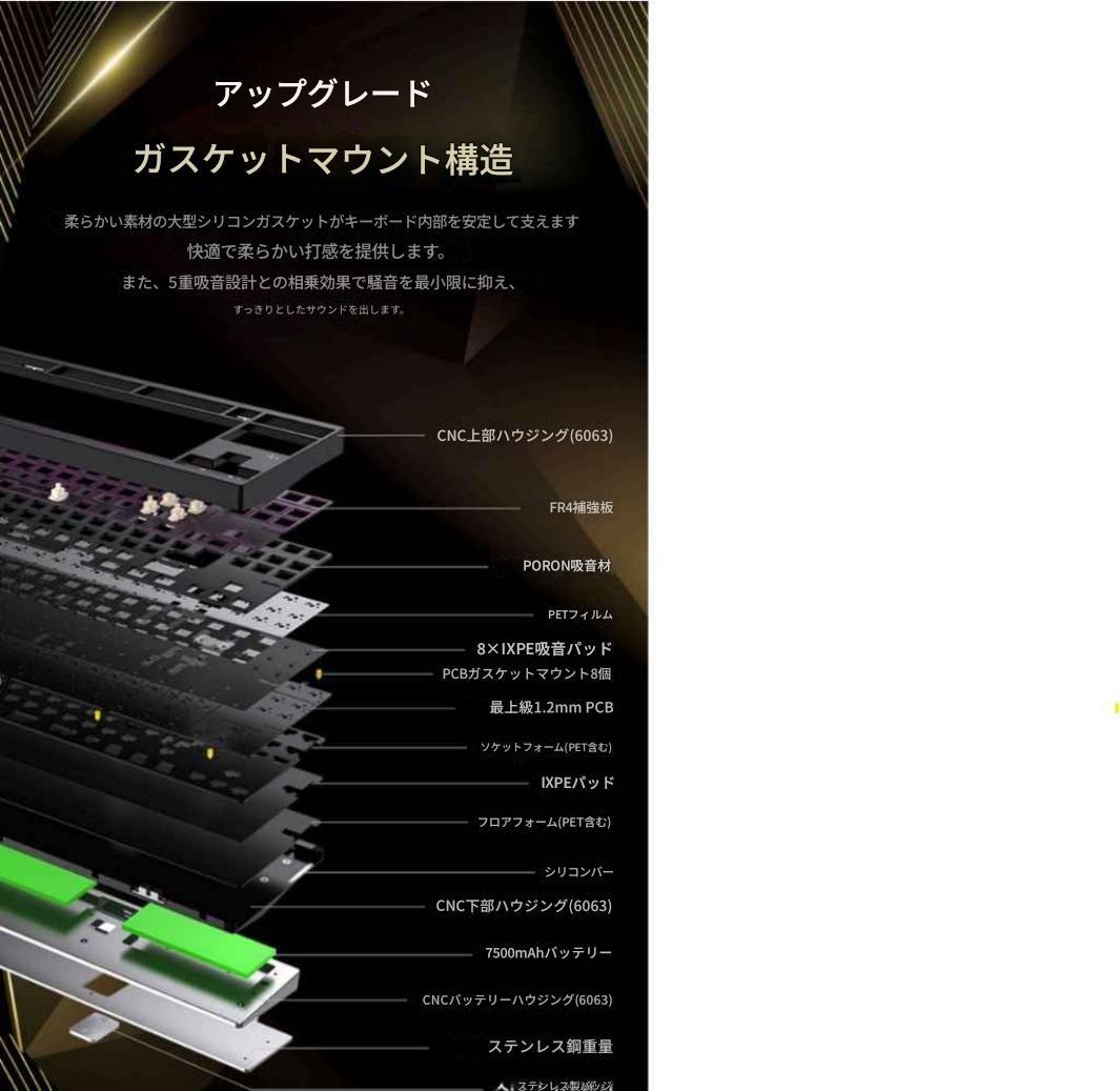 CRUSH80 メカニカルキーボード 青/白
