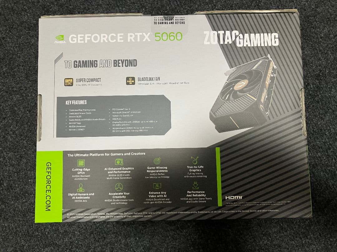 【新品未開封】GeForce RTX 5060 SOLO 8GB GDDR7