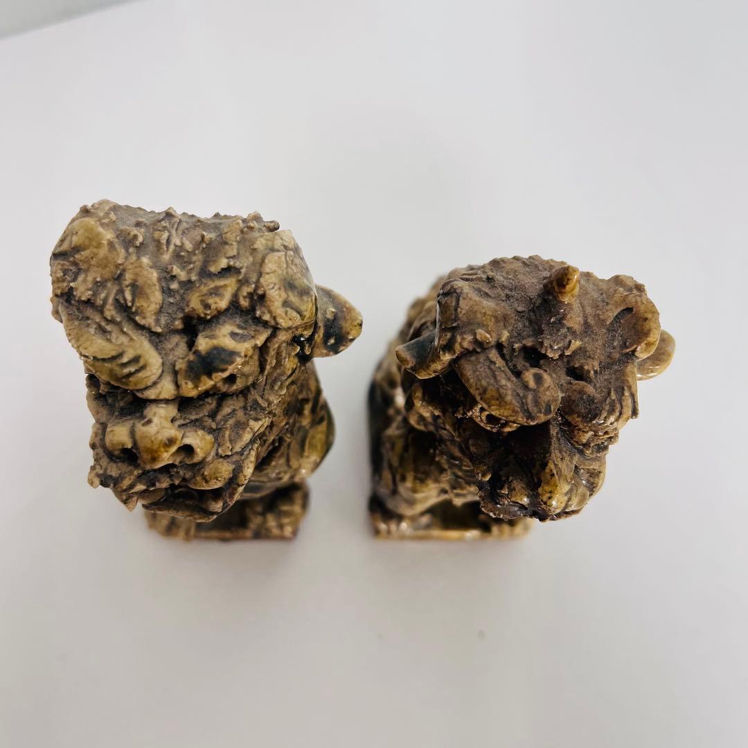 名工の逸品 電光 狛犬 厄除け 魔除け 2体セット 手造り 龍山窯