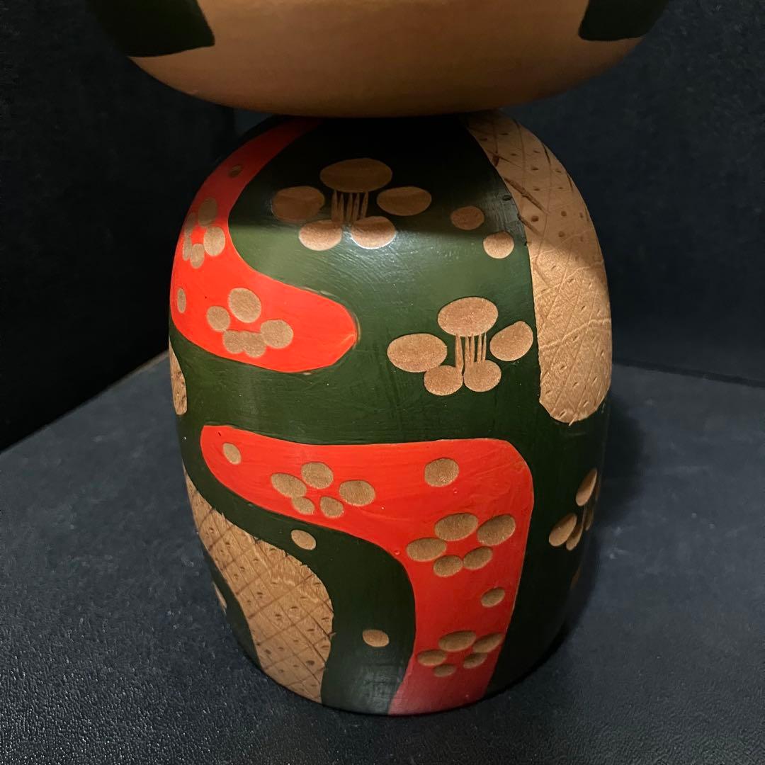 川瀬祐志作 創作こけし 高さ約23.5cm