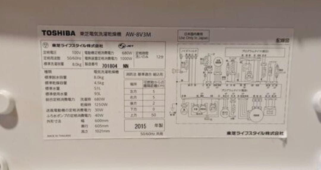 【都内配送無料】東芝 TOSHIBA冷蔵庫170L洗濯8kg乾燥機4.5kg