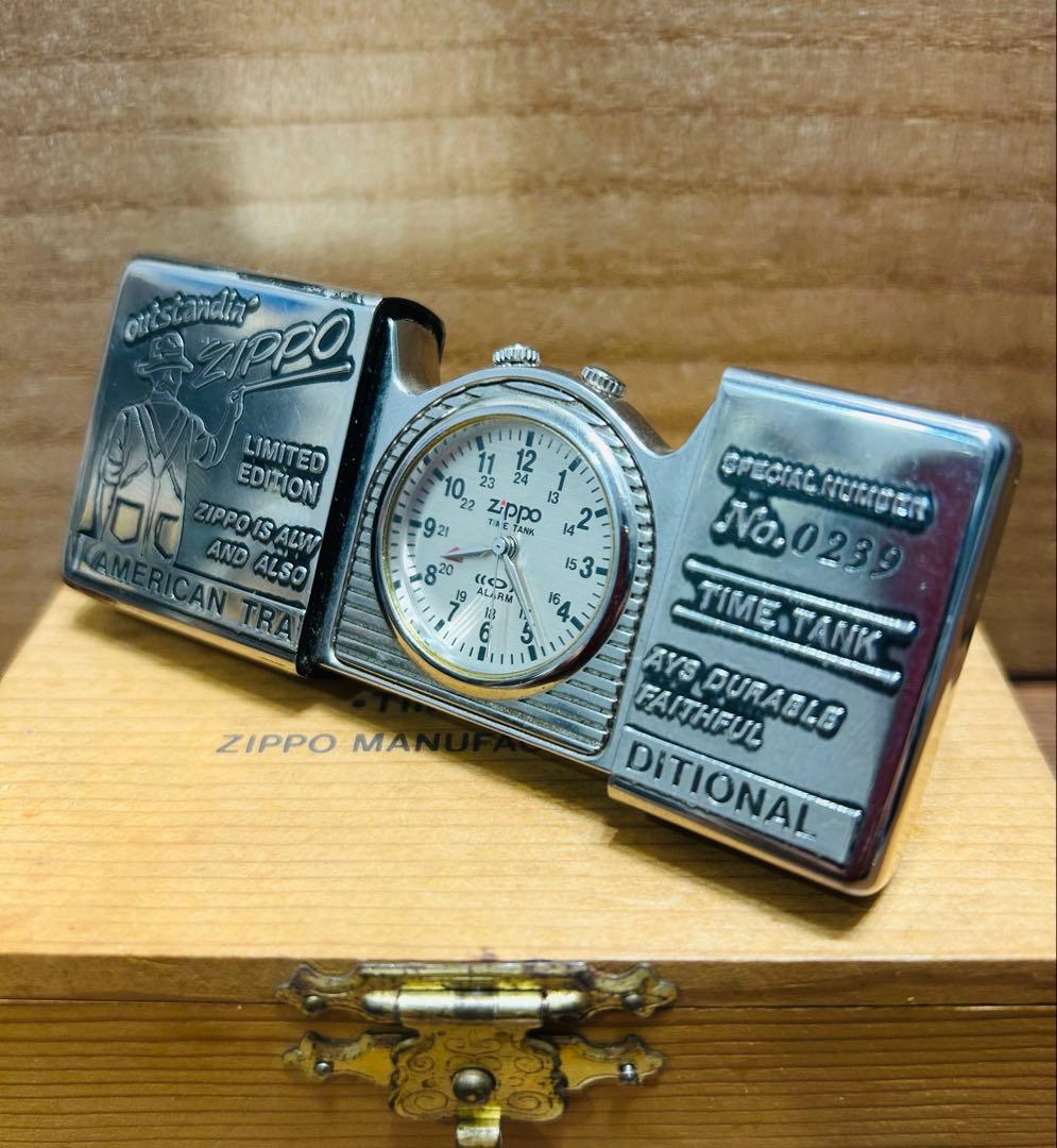 【稼動品】ZIPPO タイムタンク ポケットクロック特別限定品 No. 0239
