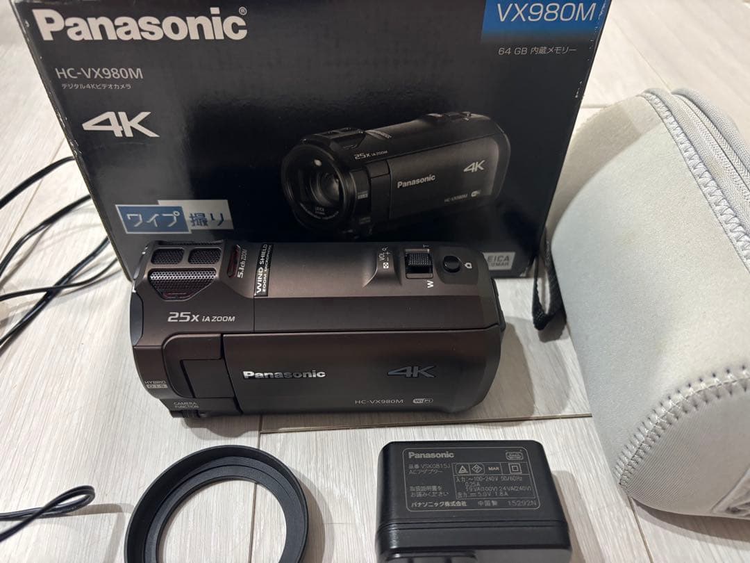 【値下げなし】Panasonic 4Kビデオカメラ　VX980