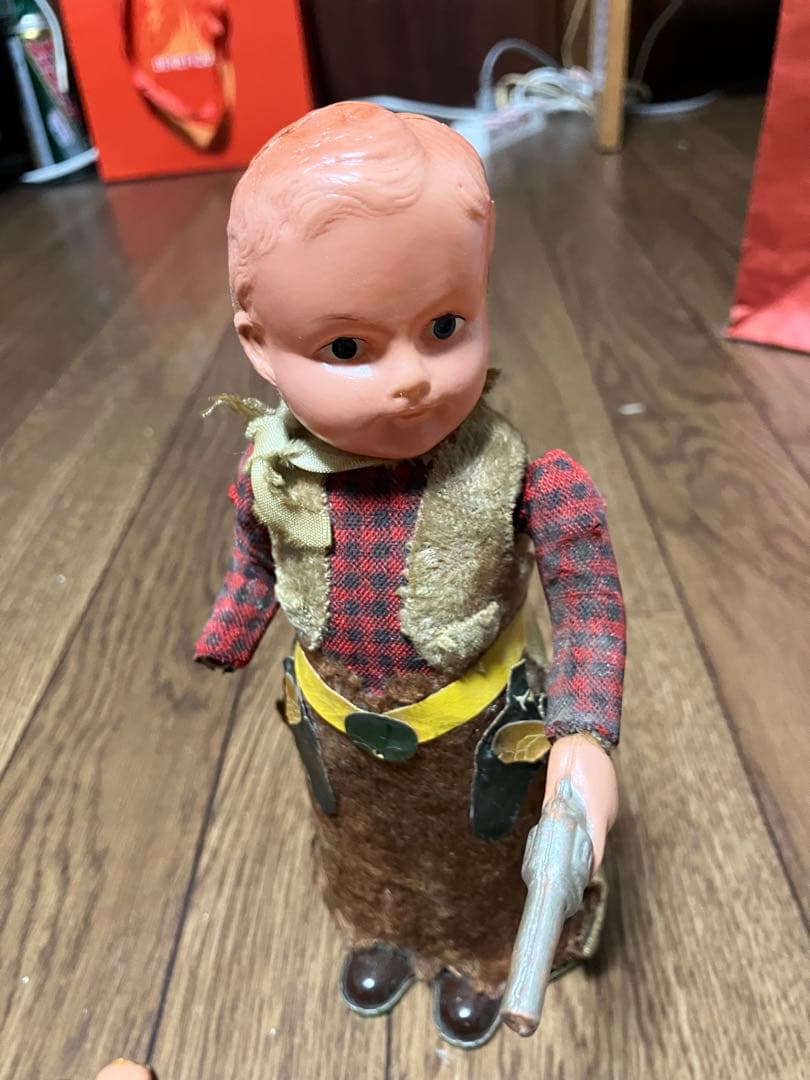 ビンテージ　マスダヤ　カウボーイ　ブリキ　可動品　1950年代