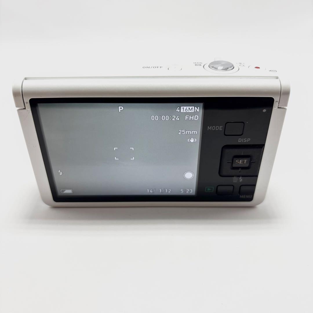 【美品】CASIO EXILIM EX-ZR50 ホワイト デジタルカメラ