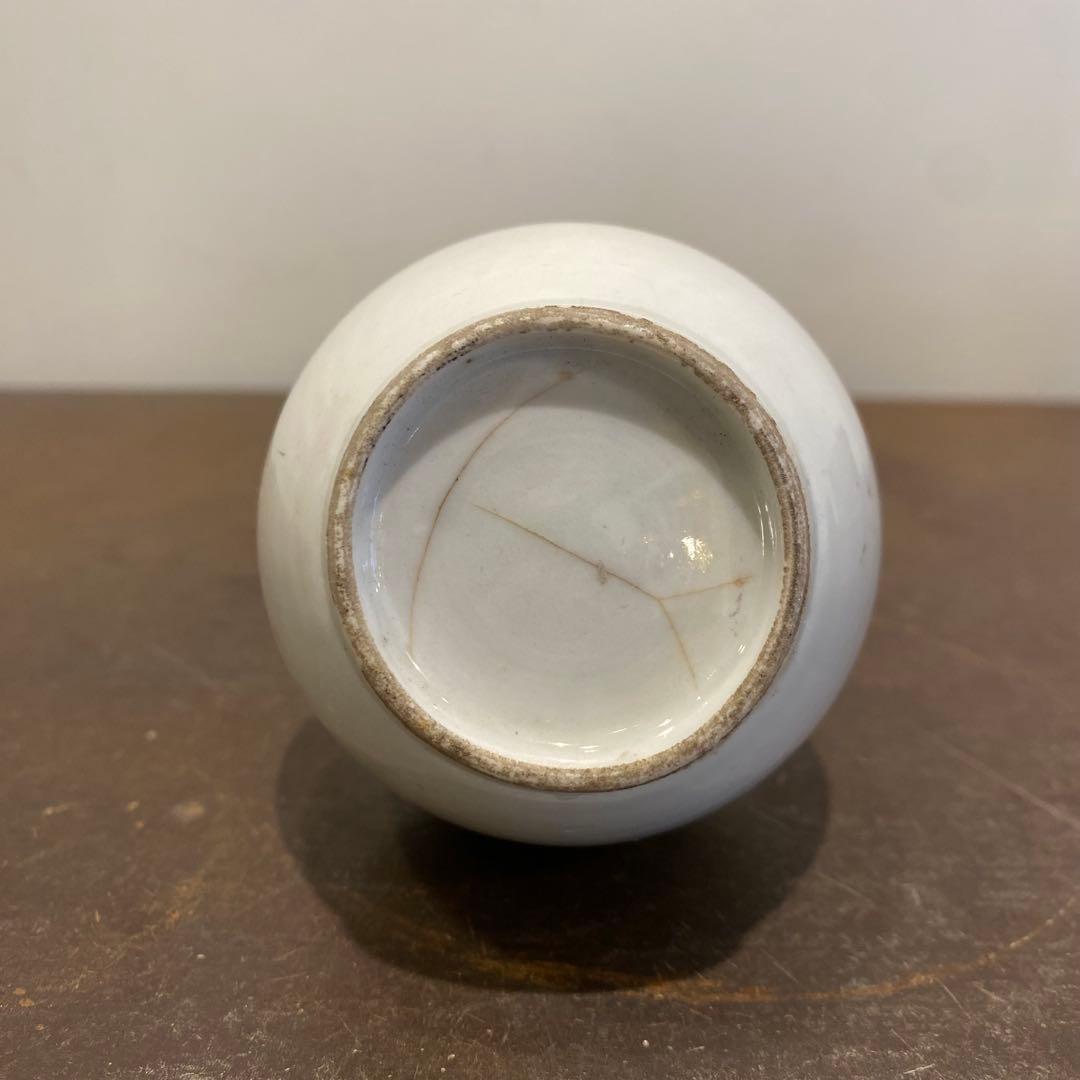 江戸 白磁 一輪挿し 花器 花瓶 アンティーク