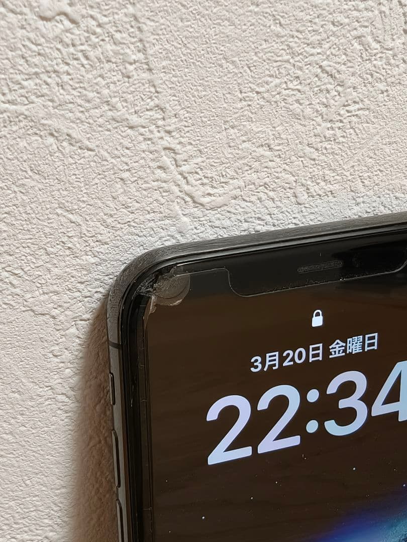iPhoneX 256GB スペースグレイ バッテリー良好 SIMフリー 画面傷