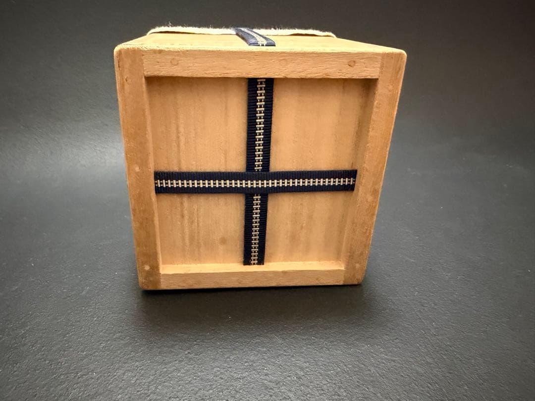 名匠　西岡小十作　黒唐津窯変茶入　美品