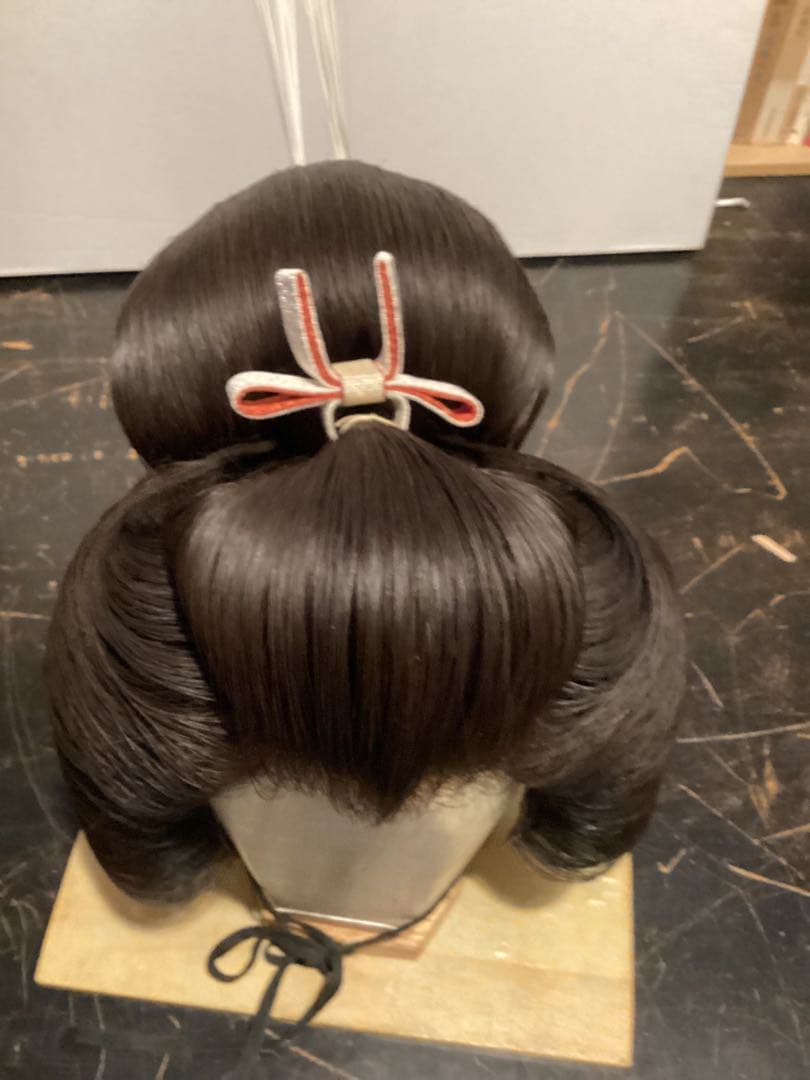 ＊　老舗　岡守　日本髪かつら　専用ケース付き