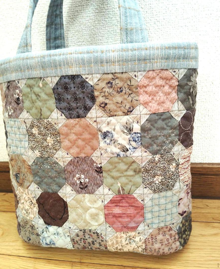 「オクタゴンのトートバッグ。」 パッチワーク ハンドメイド