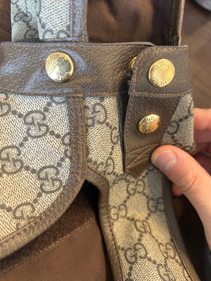 Gucci GGパターン犬服 ベージュ×ブラウン ペットコート