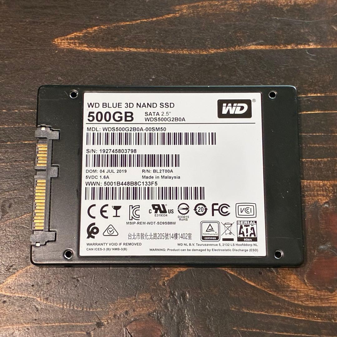 WD Blue 500GB SATA SSD 2.5インチ