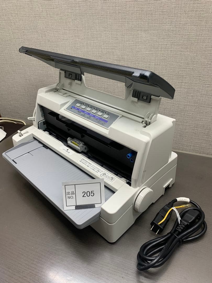 出品No.205 OKIドットプリンタ　6300FB2　動作OK　新品リボン付