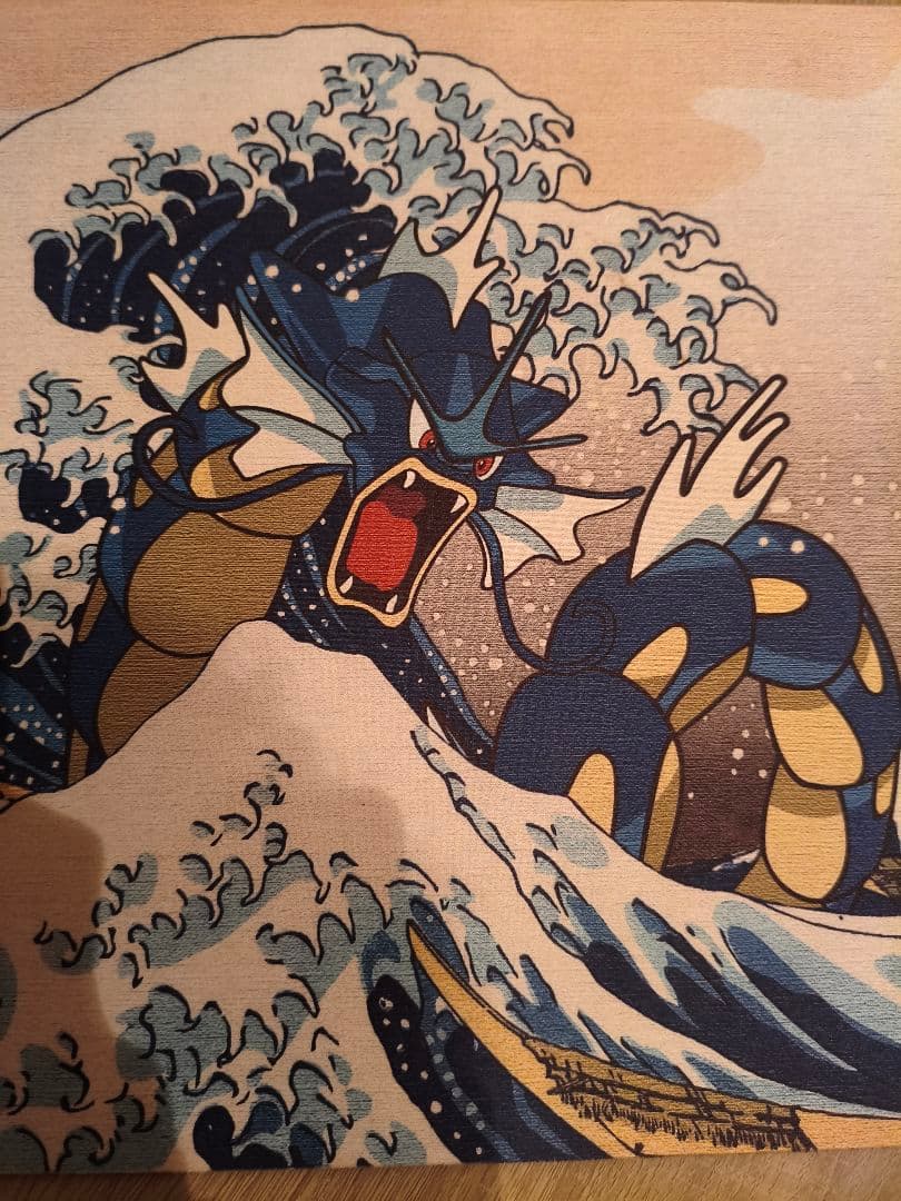 ポケモンカード　海外限定　浮世絵風デザインプレイマット　ギャラドス　富嶽三十六景