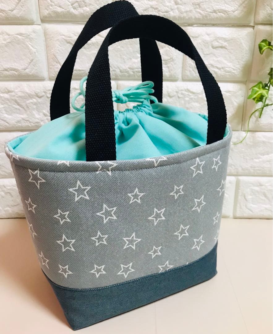 お弁当袋　保冷保温　ハンドメイド　ランチバック　(H17)