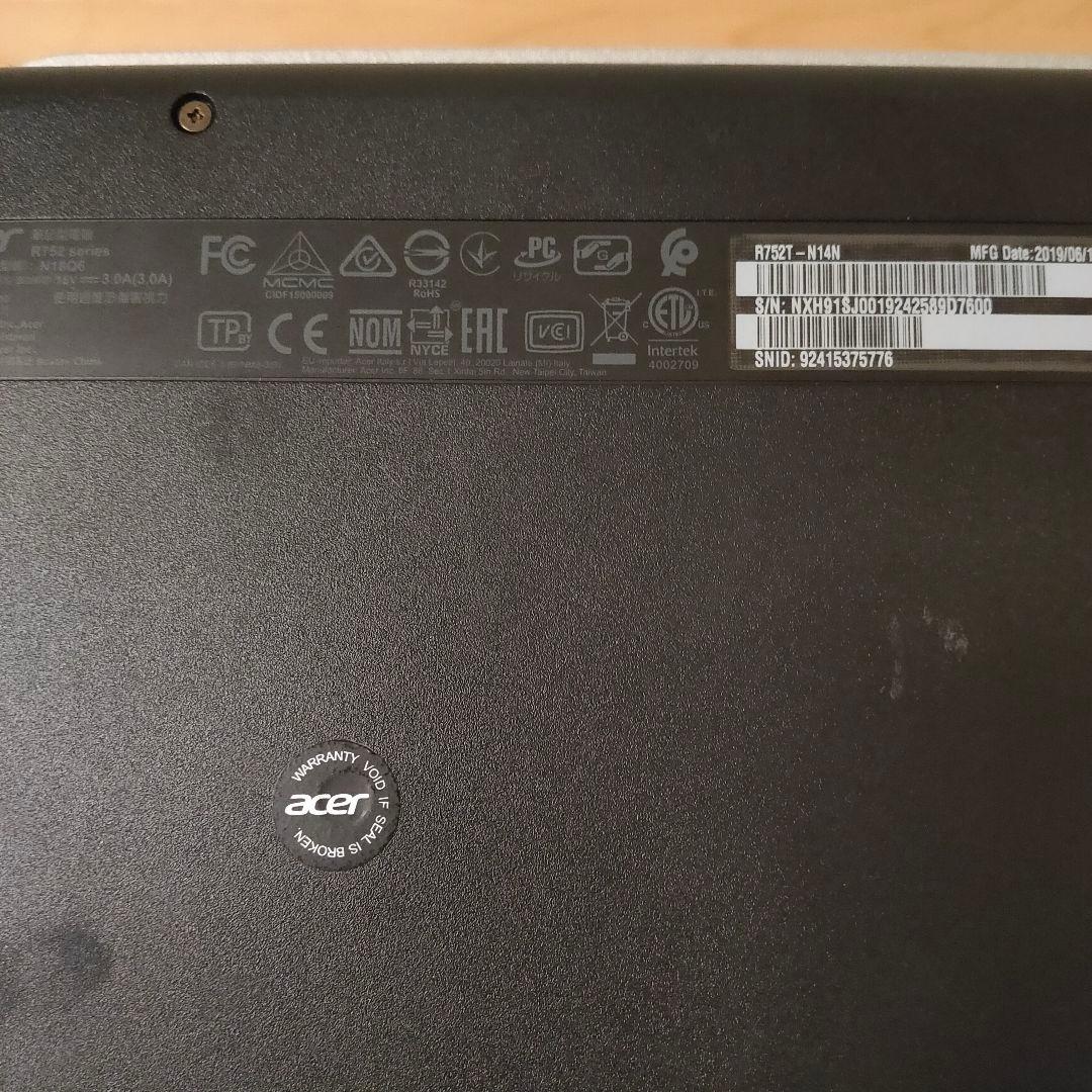 【お得】Acer Chromebook spin 511 R752T-N14N