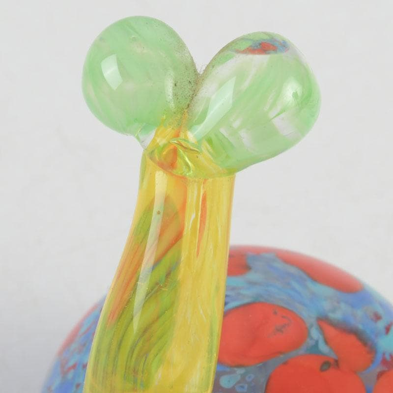 工芸ガラス　横山尚人作　かたつむり　蝸牛　ペーパーウェイト　共箱　Ｃ　A14