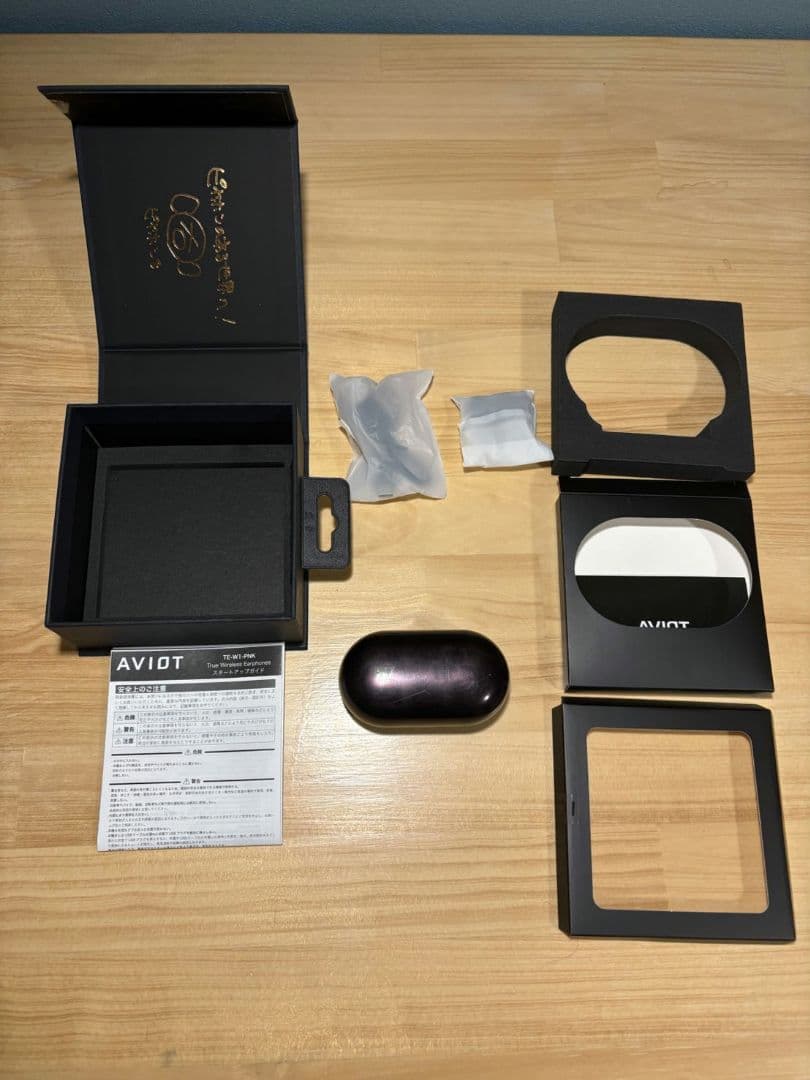 ピヤホン 8 AVIOT TE-W1-PNK ワイヤレスイヤホン ブラック