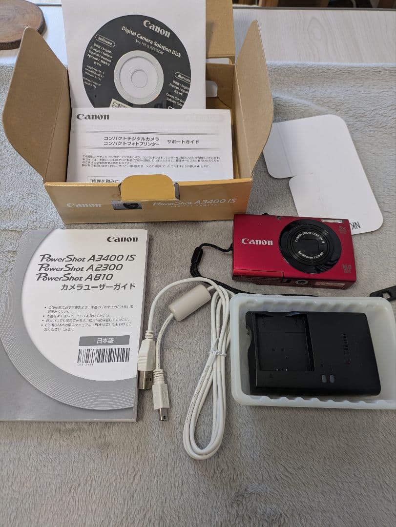 Canon PowerShot A3400 IS レッド