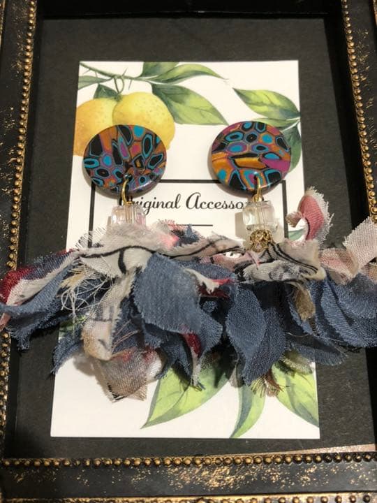 yuyuさん専用♡《一点物!!》フワフワタッセル ピアス イヤリング