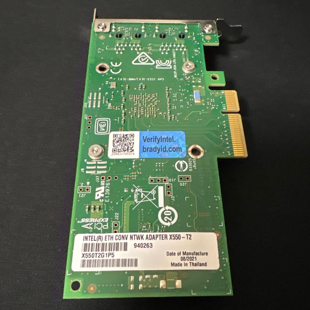 ⭐️動作確認済品&最安値⭐️Intel X550-T2 ⑥