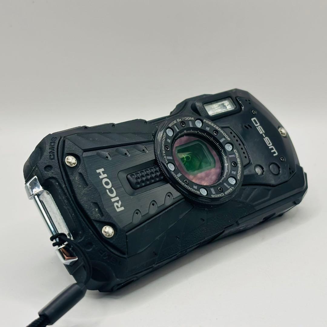 動作確認済 ⭐︎美品⭐︎ RICOH WG-50 ブラック 防水デジタルカメラ