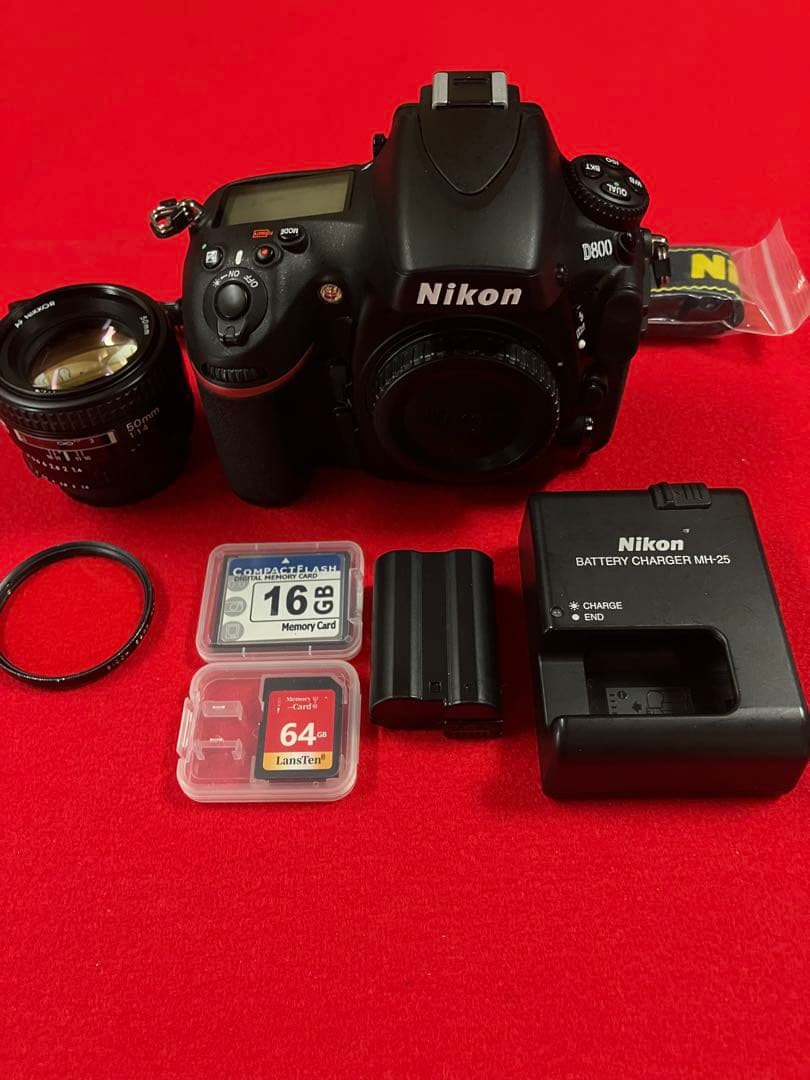衝撃　これが未使用！　Ｄ800 Ｓ数861回　単集点50mm1.4 付き