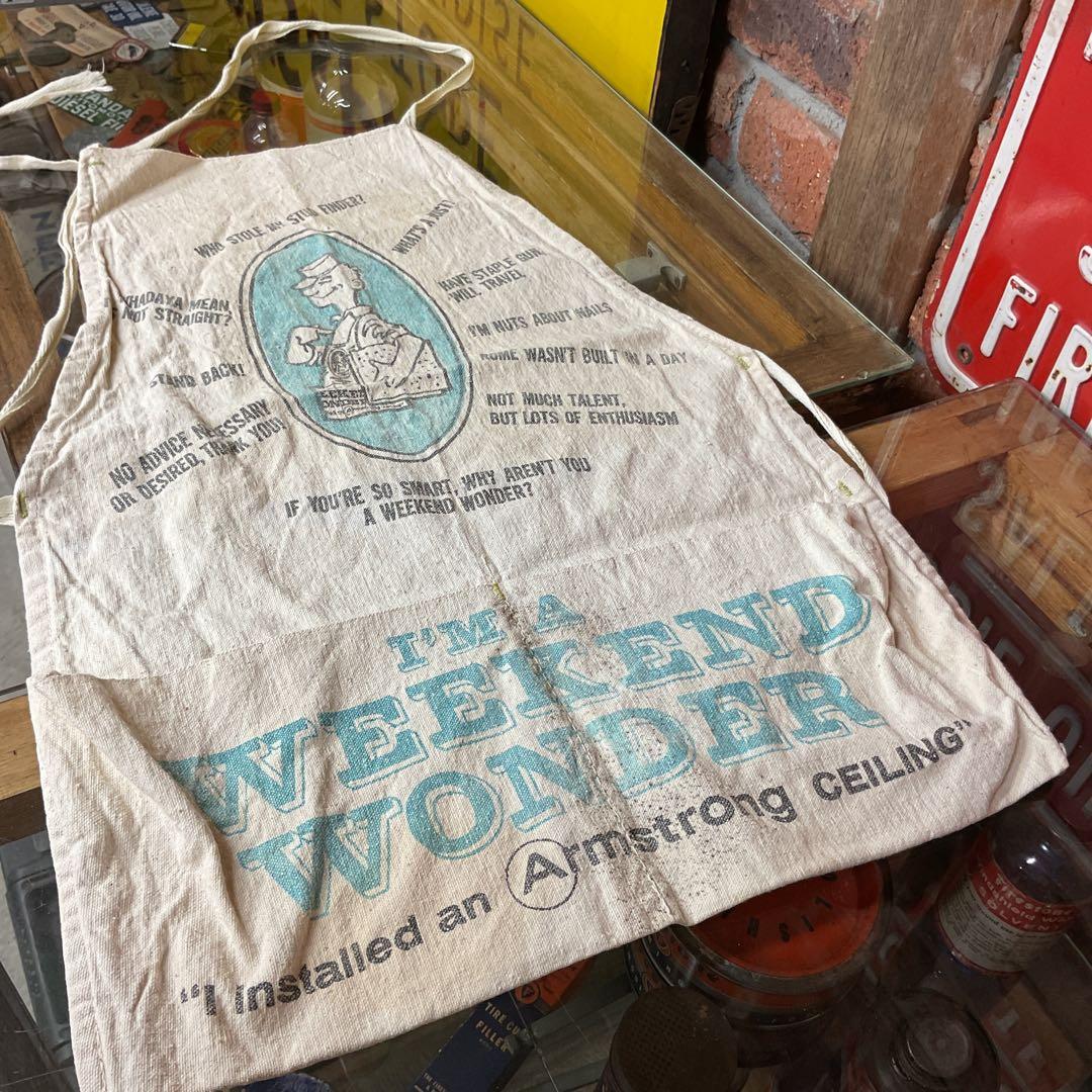 USAヴィンテージ　エプロン　WEEKEND