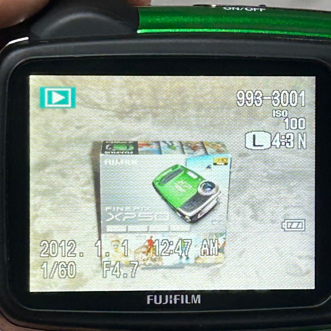 【動作品　付属品多数】FUJIFILM FINEPIX XP50 防水　防塵　緑