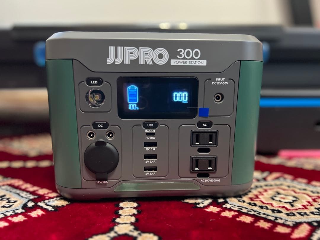 ポータブル電源 JIPRO 300w アウトドア　災害 296Wh
