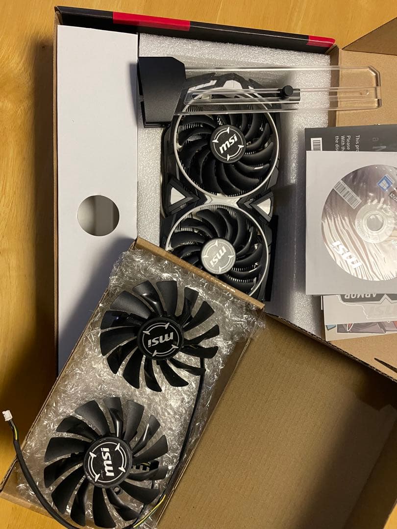 MSI Radeon RX570 8GB & 予備の新品GPUファン