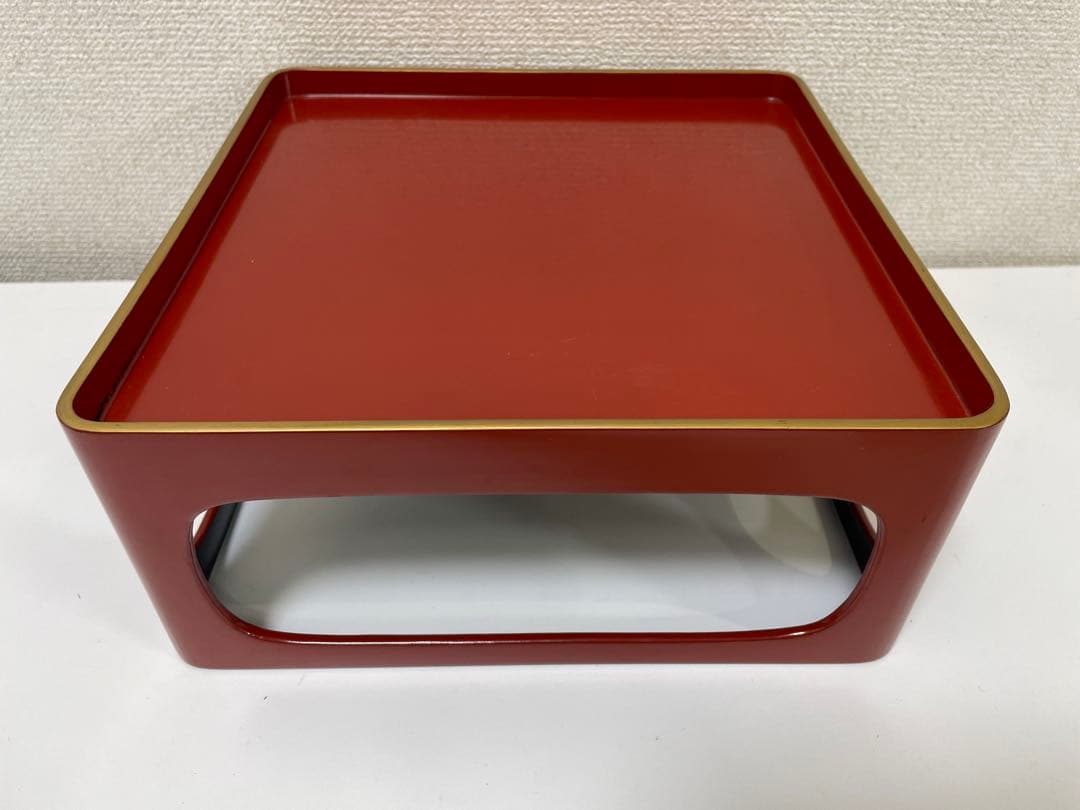 【現状品】漆器 輪島塗 朱色 膳 台 お櫃 湯桶 蓋付き椀 茶器セット まとめ