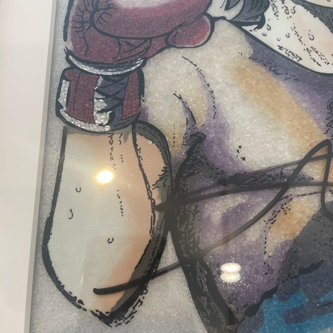 未使用　希少ジュエリー絵画「あしたのジョー」ちばてつや氏直筆サイン入り16/30