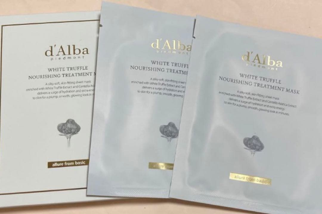 新品d'Alba ダルバ３点セット&マスク2種×2枚