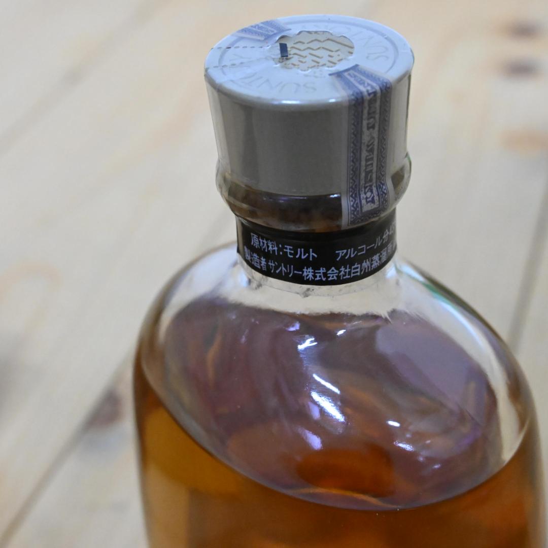 【限定品】80年代サントリー 白州東蒸留所 ピュアモルトウイスキー 300ml