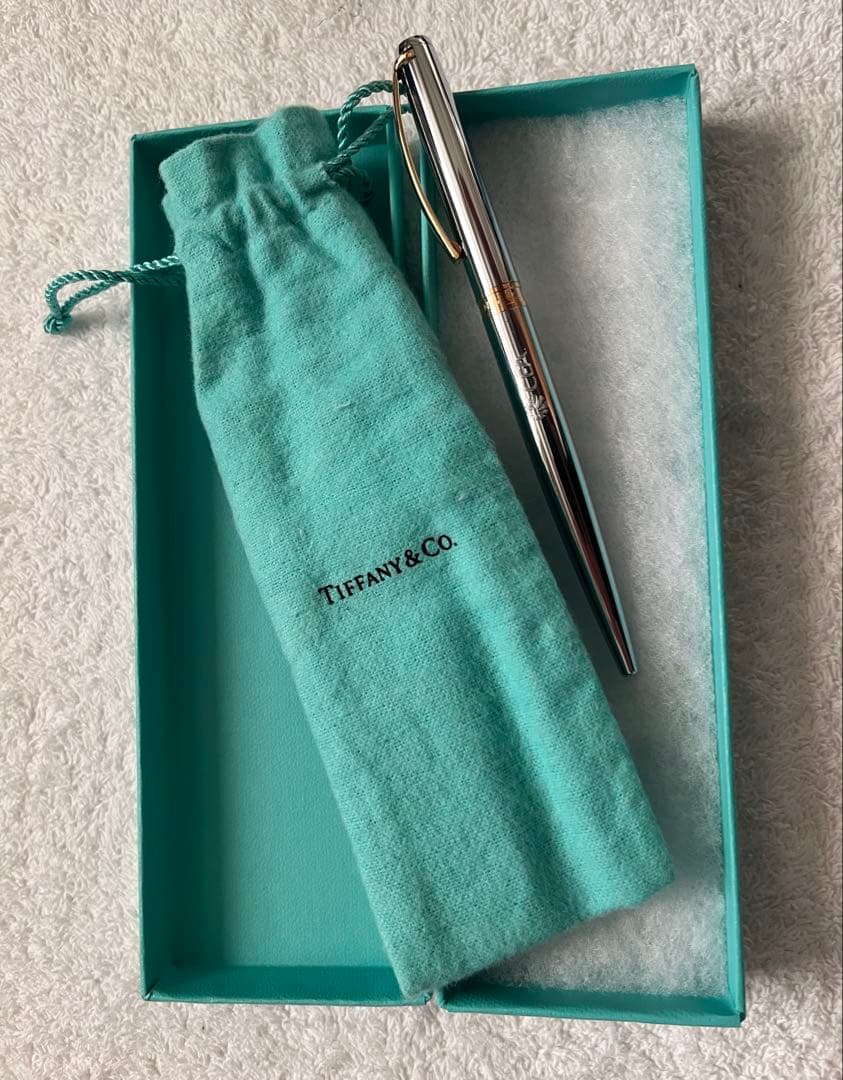 新品Tiffany & Co. シルバーボールペン 専用袋ケース付き