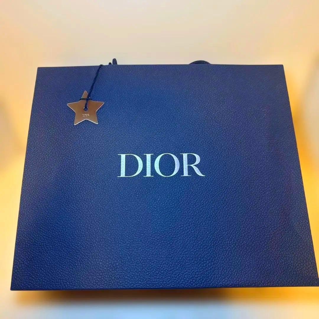 DIOR ネイビー ロゴ入りショッパー　ギフトボックス　ディオール